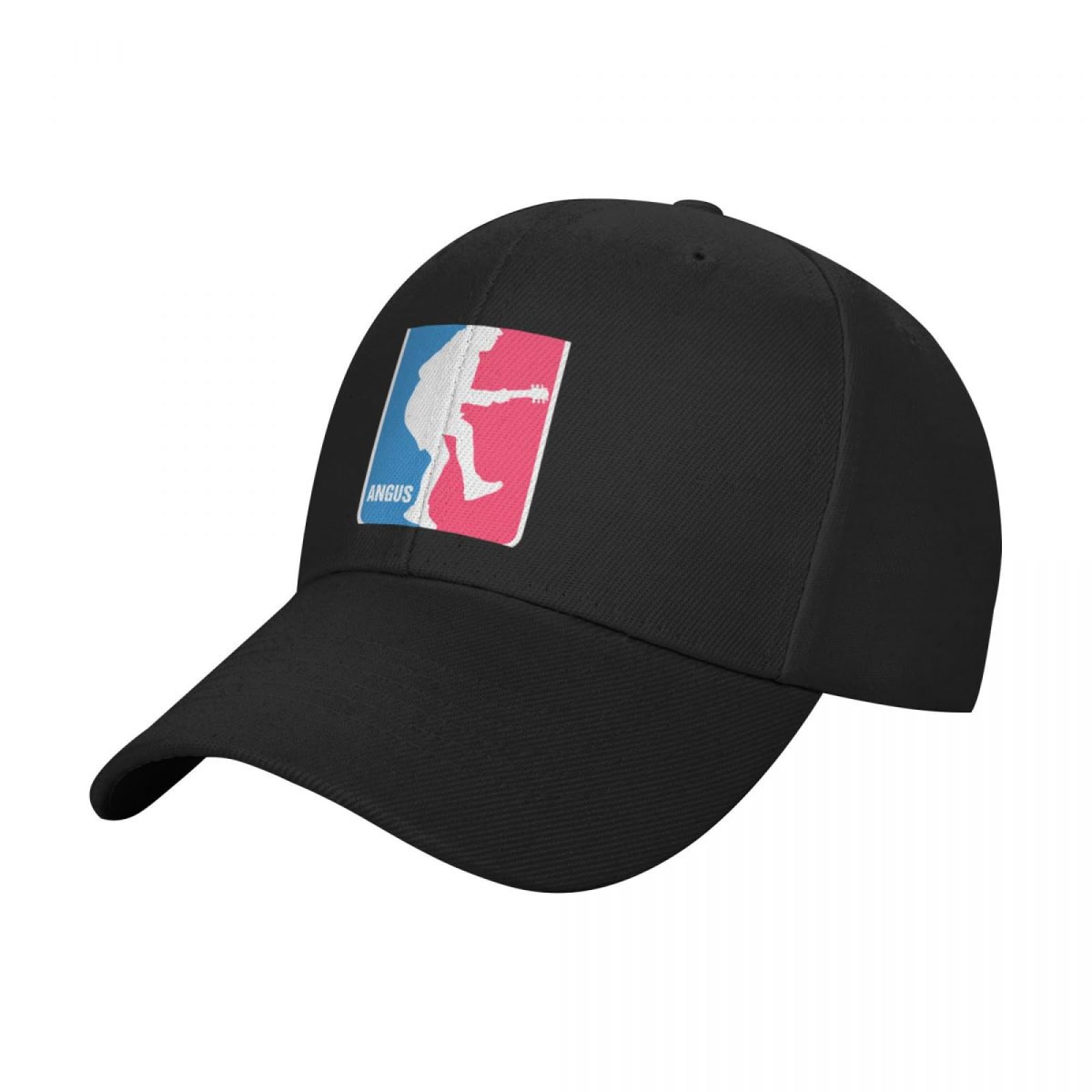 Cizieoe Men's Colour Peaked Cap Angus Young Sport Logo Classic T-Shirt Baseball Cap Cosplay Beach Hat Caps For Wo