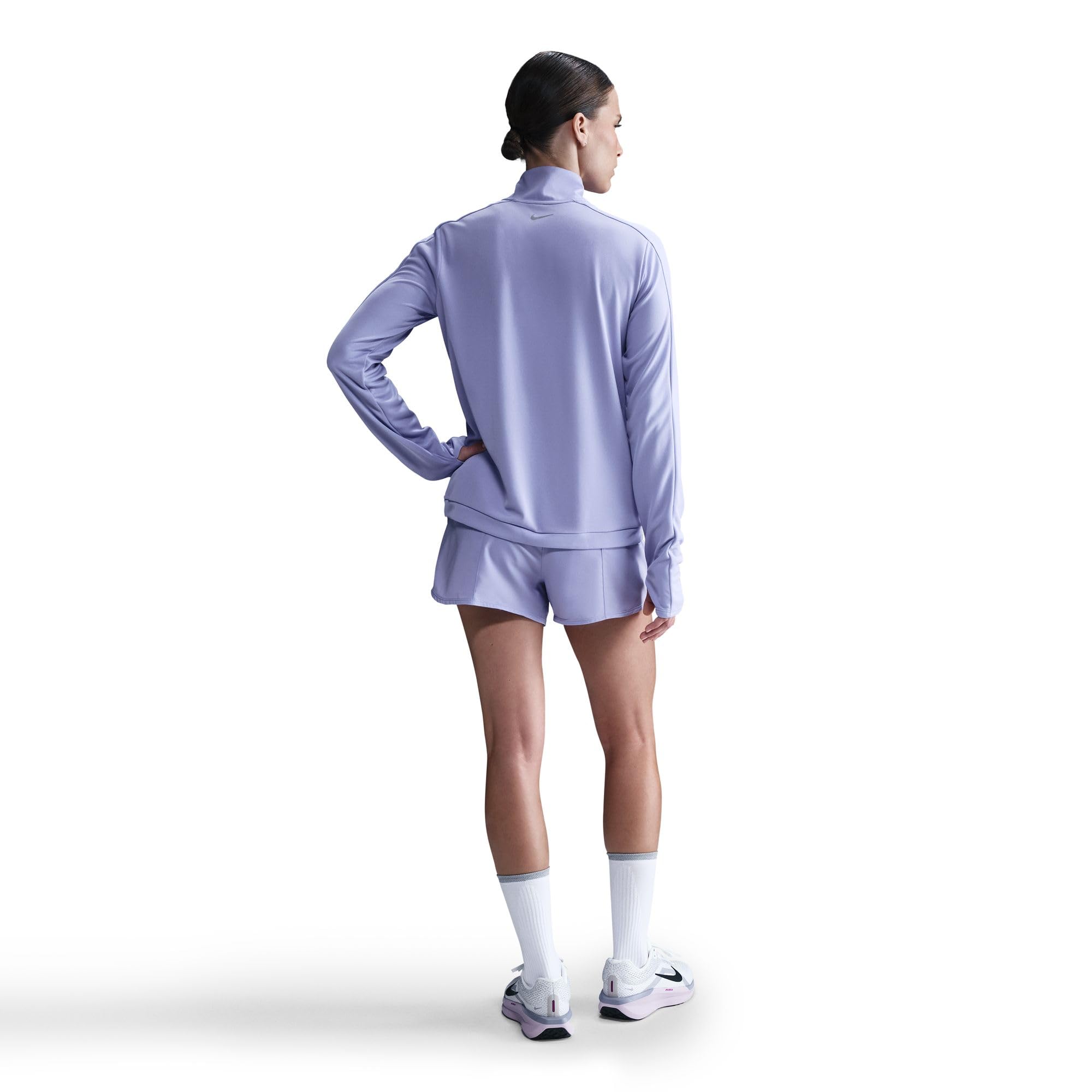 Nike Swoosh Lauf-Midlayer mit Halbreißverschluss für Damen, HJ2225
