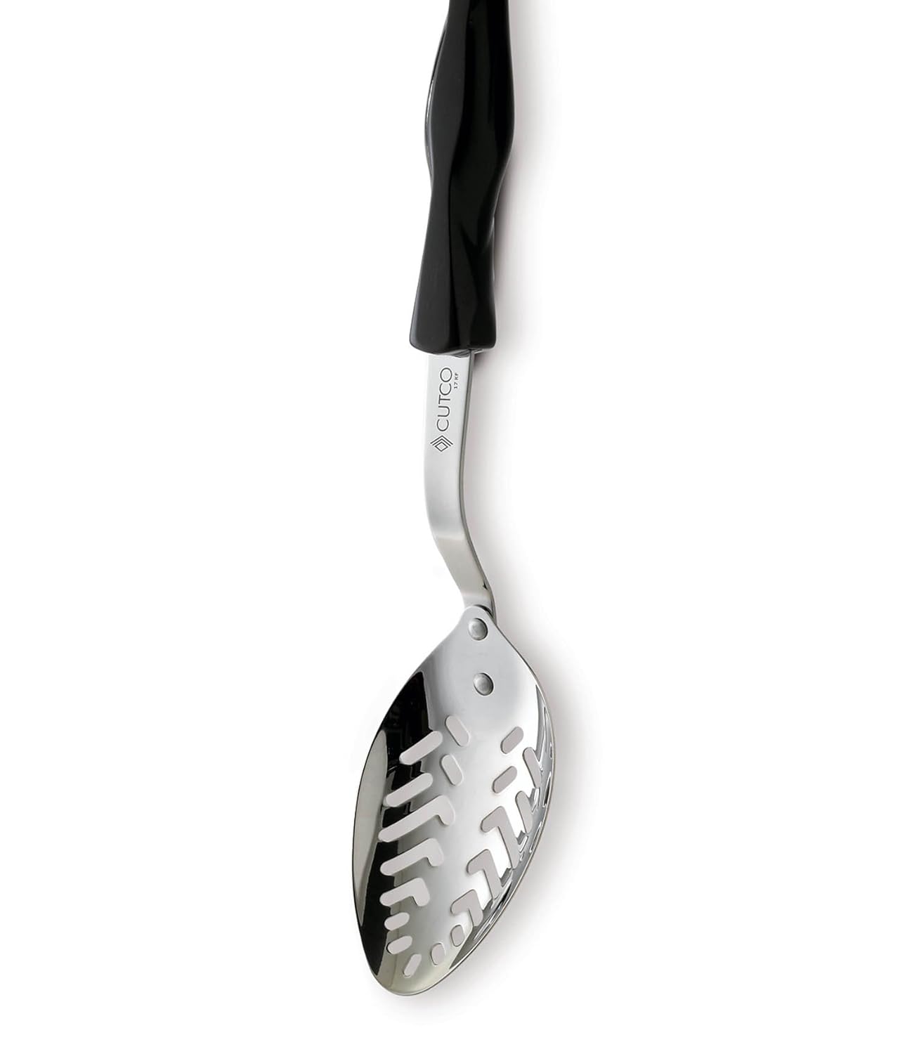 CUTCO Model 1719 5-pc Kitchen Tool Set Includes #1716 Slotted Turner, #1712 Basting Spoon, #1713 Slotted Spoon, #1715 Ladle and #1714 Mix-Stir with black "classic" handles