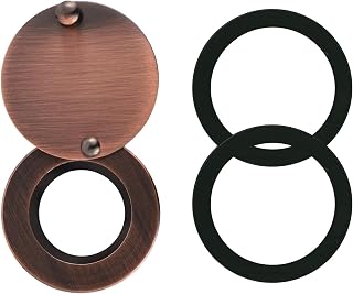Peephole Cover, Door Hole Cover Home Security Peep Holes for Door Door Viewer Privacy Cover with Self-Adhesive Installation Tools for Home Office Hotel (Antique Copper)