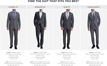 Haggar Men's 1926 Houndstooth Straight Fit Plain Front Suit Separate Pant