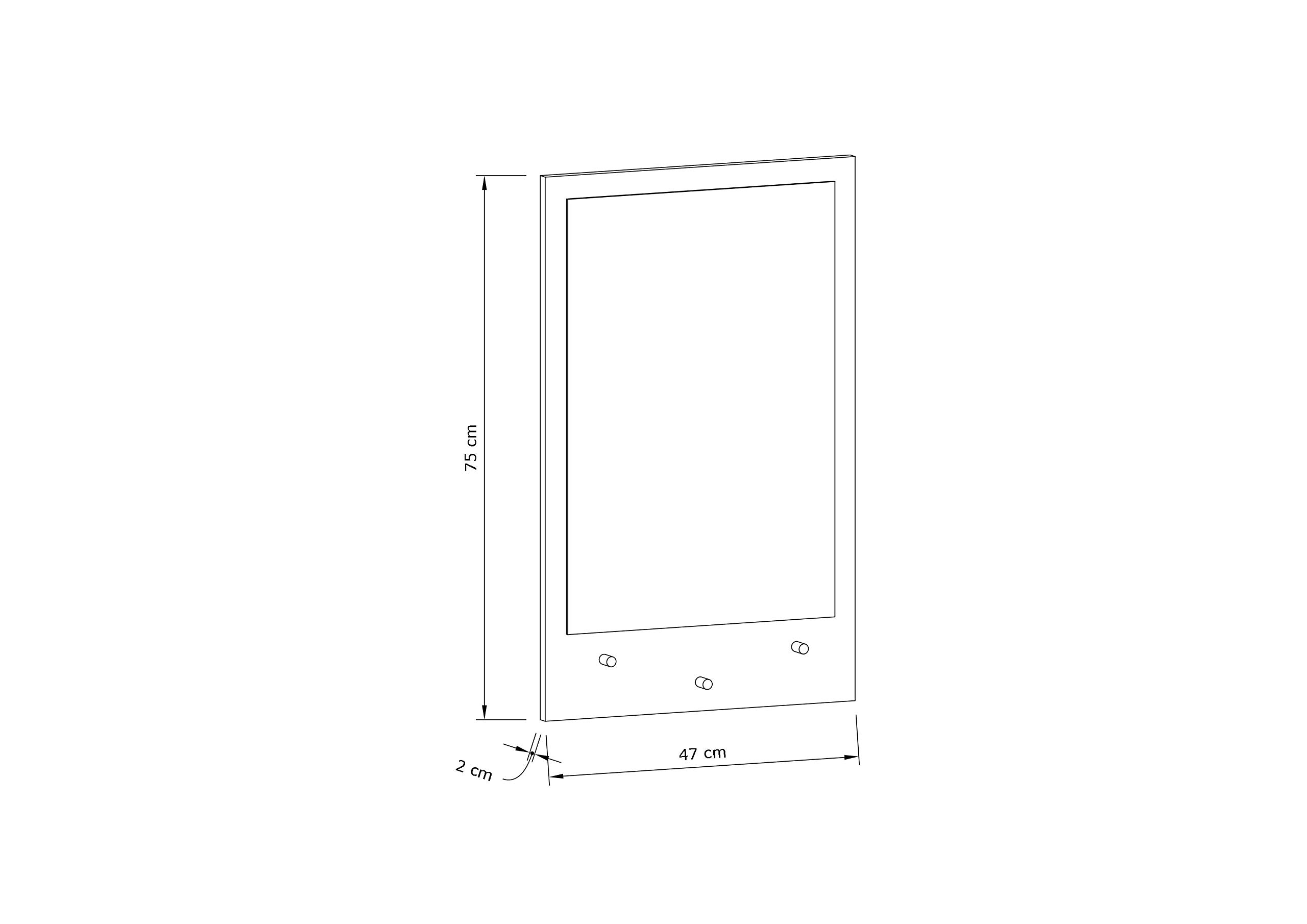 MATKAM Dotti Consolle Da Parete Stile Scandi Bianco | 85 Cm Con Anta E Ripiani | Mobile Ingresso Moderno - 2