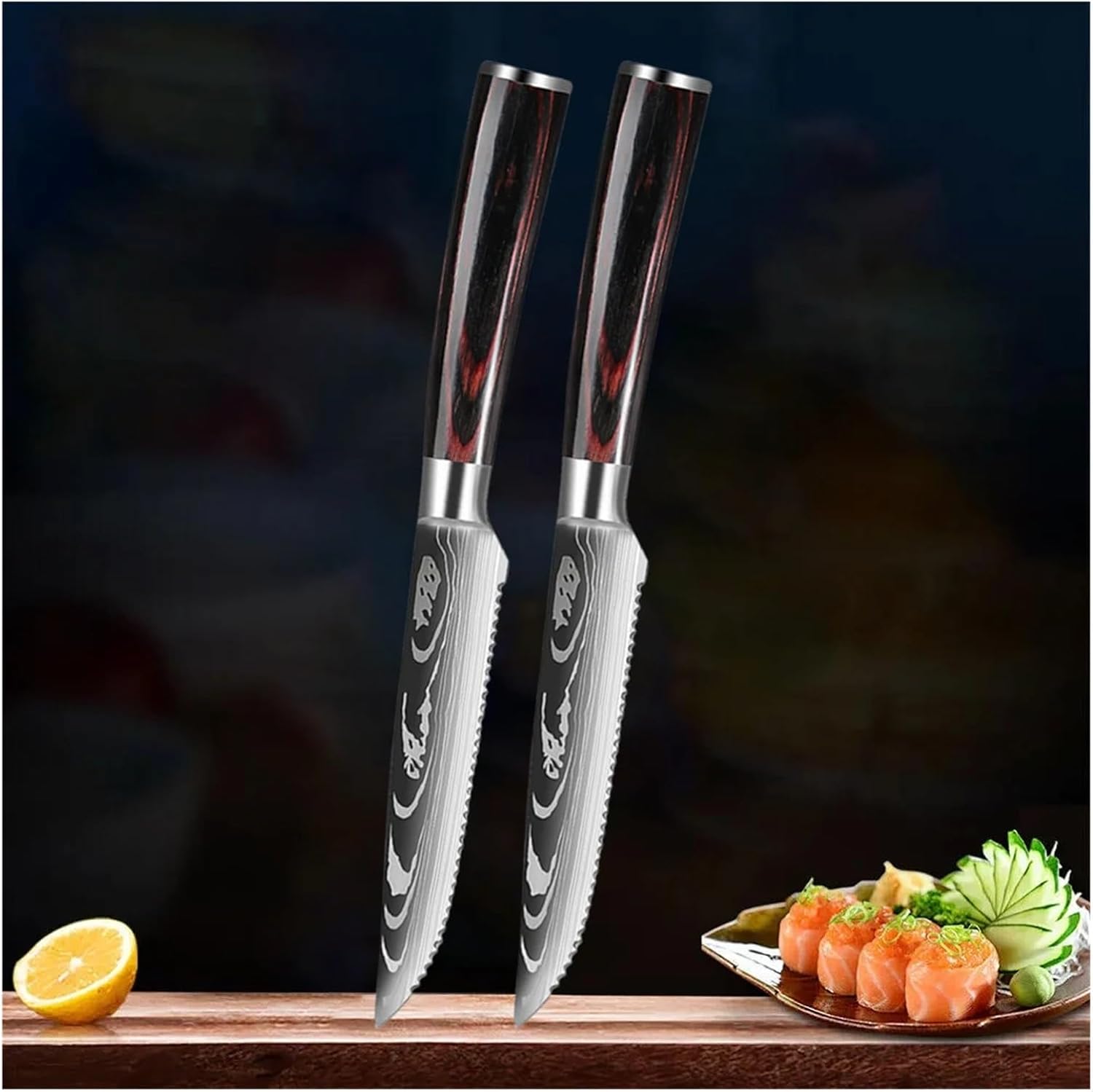 Fit for Steak Knife Set - 4.5-inch Kitchen Knives for | 1/2/4/6/8 Pieces Available(A)