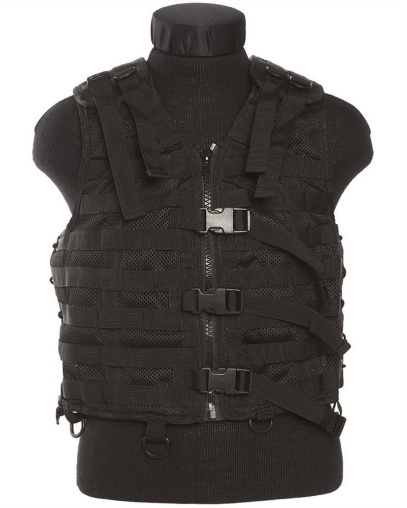 Mil-Tec Chaleco Mular System Negro Talla Única