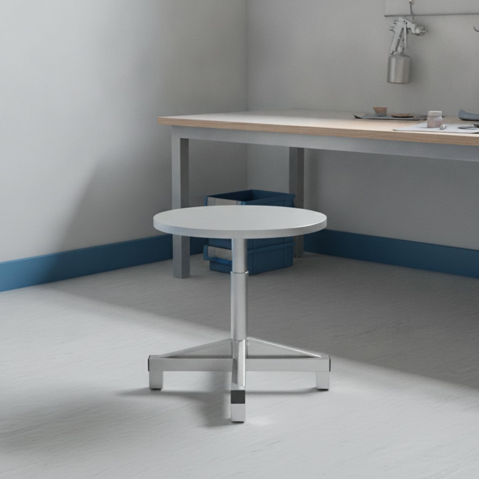 Soporte de Pintura Giratorio Mesa Giratoria Rotatoria Base Estable Soporte Vertical Estructura Sólida y Base de Cinco, Diámetro 40cm Alto 40cm Mesa Sólida