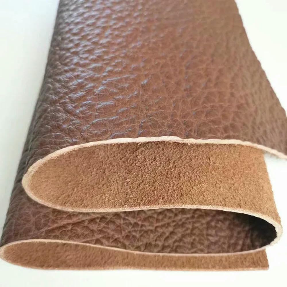 Arkusze prawdziwej skóry Prześcieradła ze skóry bydlęcej o grubości 4 mm, wielokolorowe, w wielu rozmiarach(Yellowish Brown,40cm x 40cm)