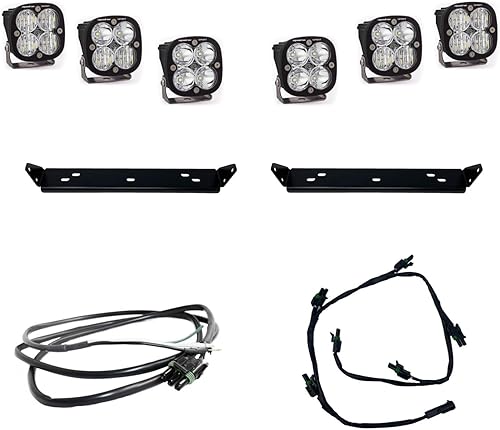 Miniatura 1 de Baja Designs Squadron Sport - Kit de luces LED detrás de la rejilla para Ford F-150 Raptor 2021-22 (varios patrones, transparente)