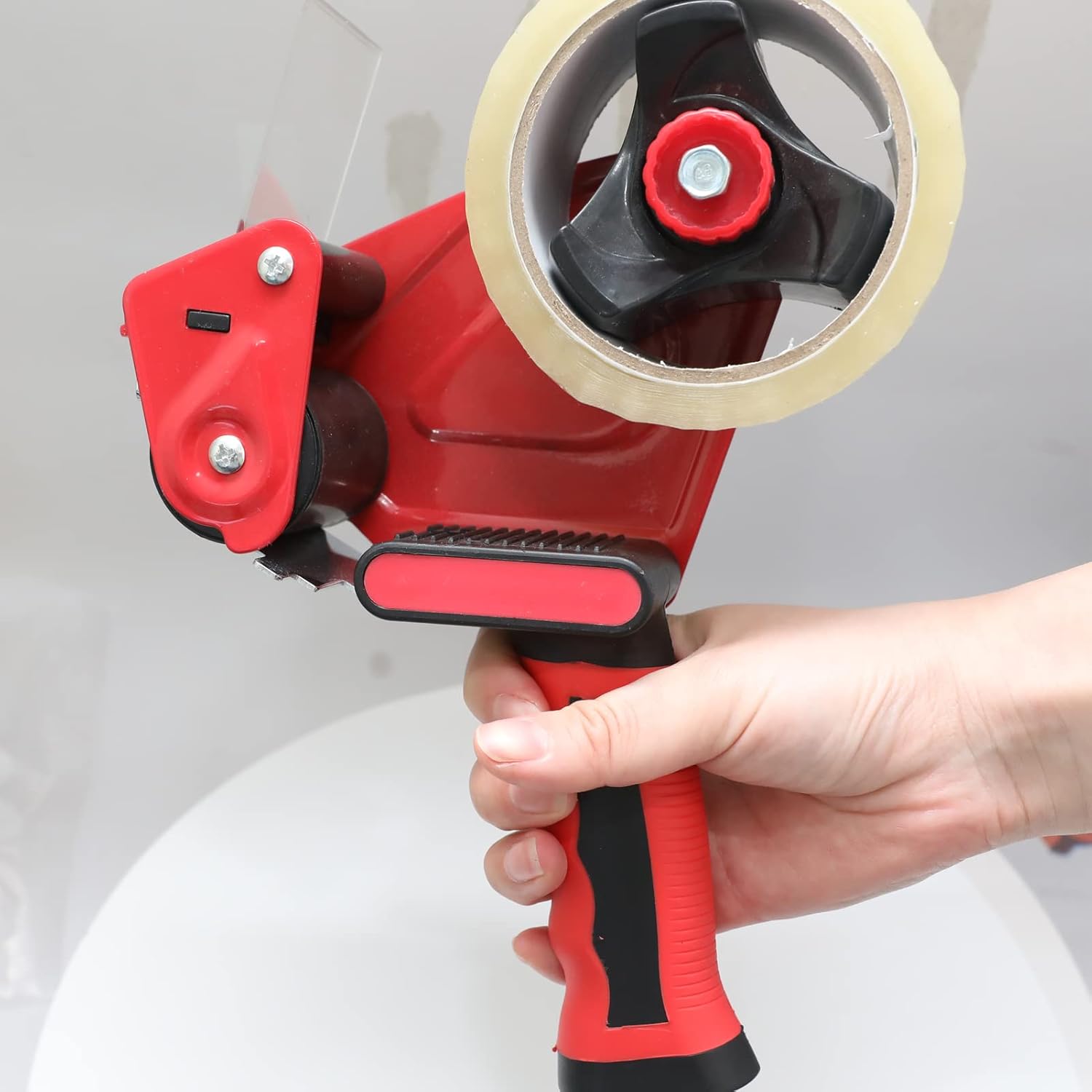 WELSTIK 2-Pack Heavy Duty Tape Dispenser Gun, 2 Inch Professional Packing Tape Gun w/Ergonomic Silicone Non-Slip Handle. High-Volume Shipping & Moving Tool for Warehouse, E-Commerce, Amazon FBA Prep
