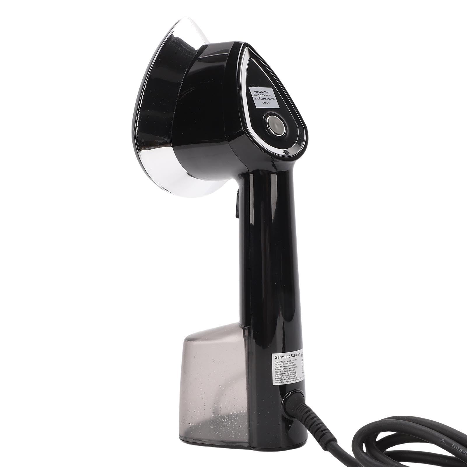 Cocoarm Fer à Vapeur Portable 1500W, pour Vêtements, Dissolvant de Rides, Réservoir D'eau de 250ML, Facile à Utiliser pour la Maison et les Voyages, Noir