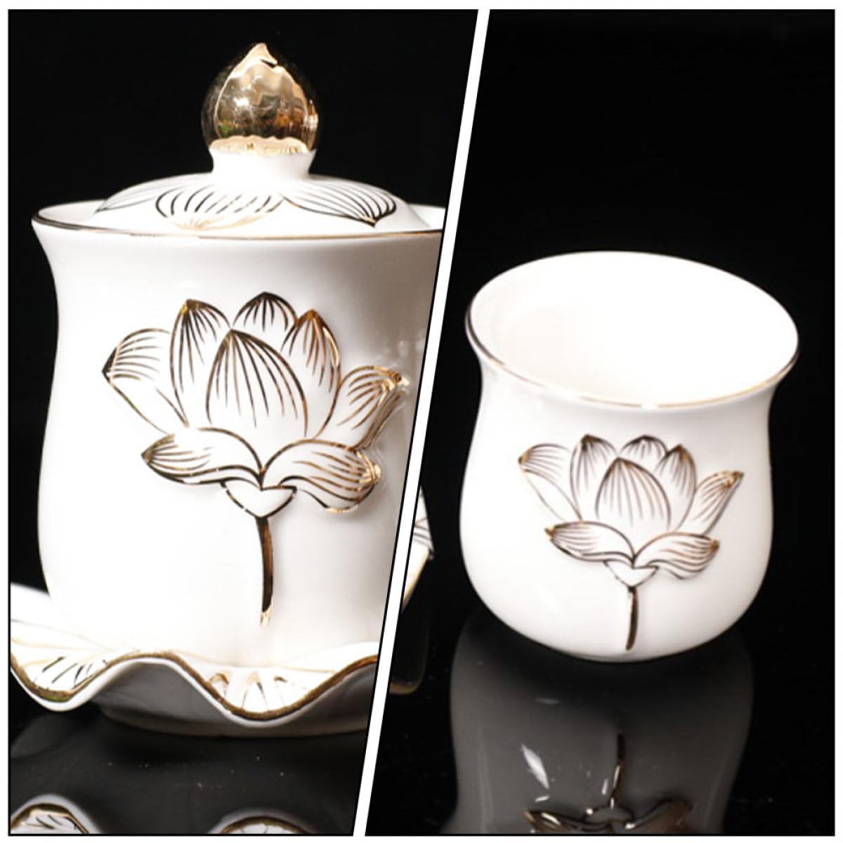 in per Acqua e Fiori Fiore di Loto in Beige Rituale per Offerte Buddiste per Decorazione Domestica