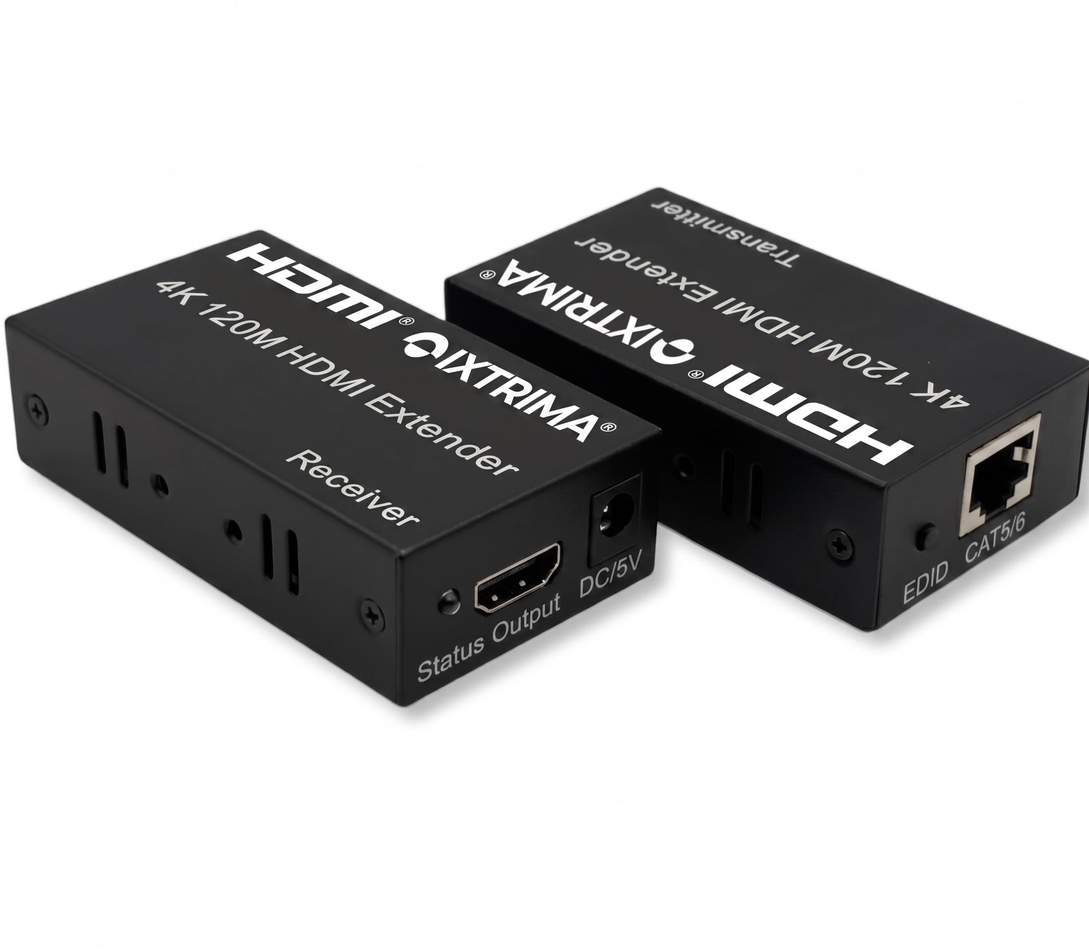 Extender HDMI 4K UHD na kabel LAN (3840 x 2160) 30 Hz, nadajnik i odbiornik, obsługa Cat 5E/6 do 120 metrów