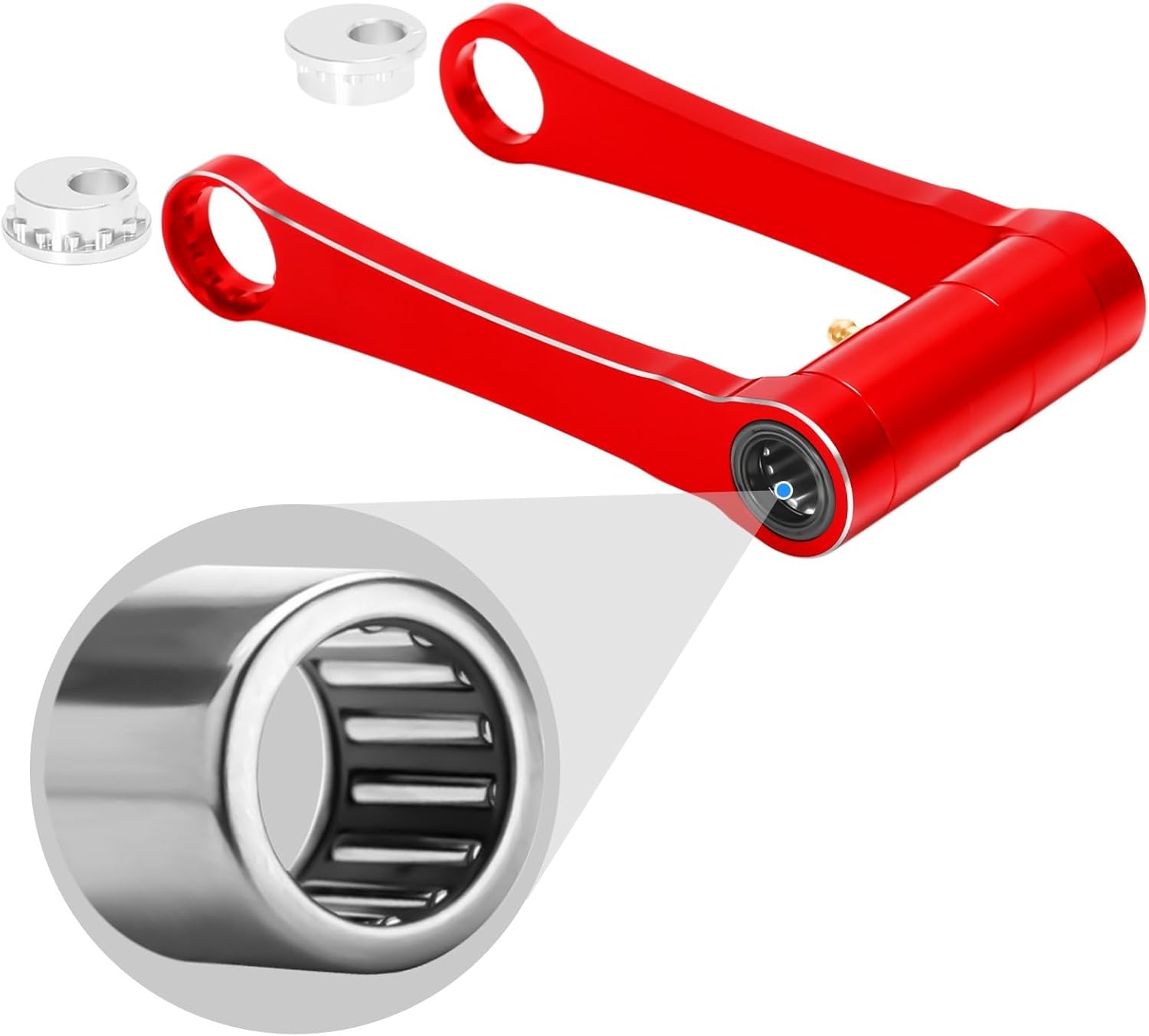 CRF300L/Rally Lowering Link Adjustable -25mm-45mm Suspension Compatible With CRF 300L /Rally 2021-2025 3D Motorcycle Rear Drop Link Lowering Linkage Arm (Red)