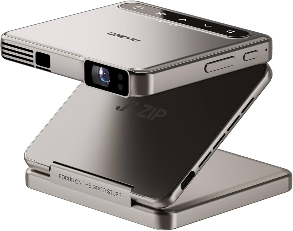Amazon.com: Aurzen ZIP Tri-Fold DLP Truly Mini Projector, Pocket