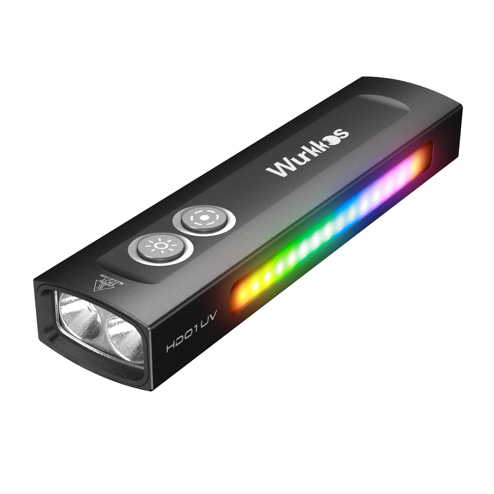 Wurkkos HD01 UV Flashlight, Rechargeable EDC Flashlight