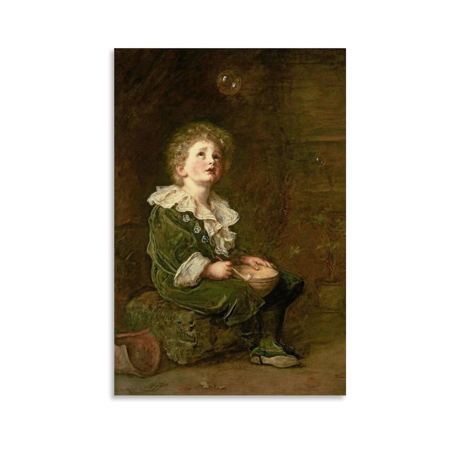 Yyueqil Unframe John Everett Millais Prints Bubbles Wall Art Artworks Canvas Room Aesthetic Wall Art Prints Home Modern Decor 08X12inch(20X30cm)