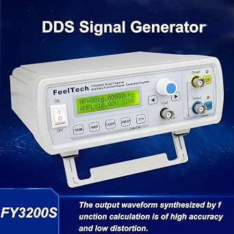 Industrial Signal Generator FY3200S 6/12/20/24/25MHz Digital DDS Dual-Channel Function Signal Source Generator Arbitrary Waveform/Pulse Frequency Meter(FY3200S 12Mhz)