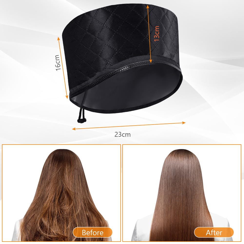 LOPHE Cuffia Riscaldante Capelli, Termico per Capelli Elettrico con 2 Temperature Regolabili, Casco per Asciugatura Cappuccio Asciugacapelli per Acconciatura, Arricciatur