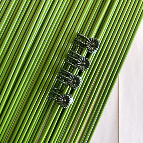 Eesc2Y 40-Pcs Orchid Clips For Plants Support - Dark Green, For Small - Middle Climbing Plants Vine Plants & Single Stem Plants #TOP5