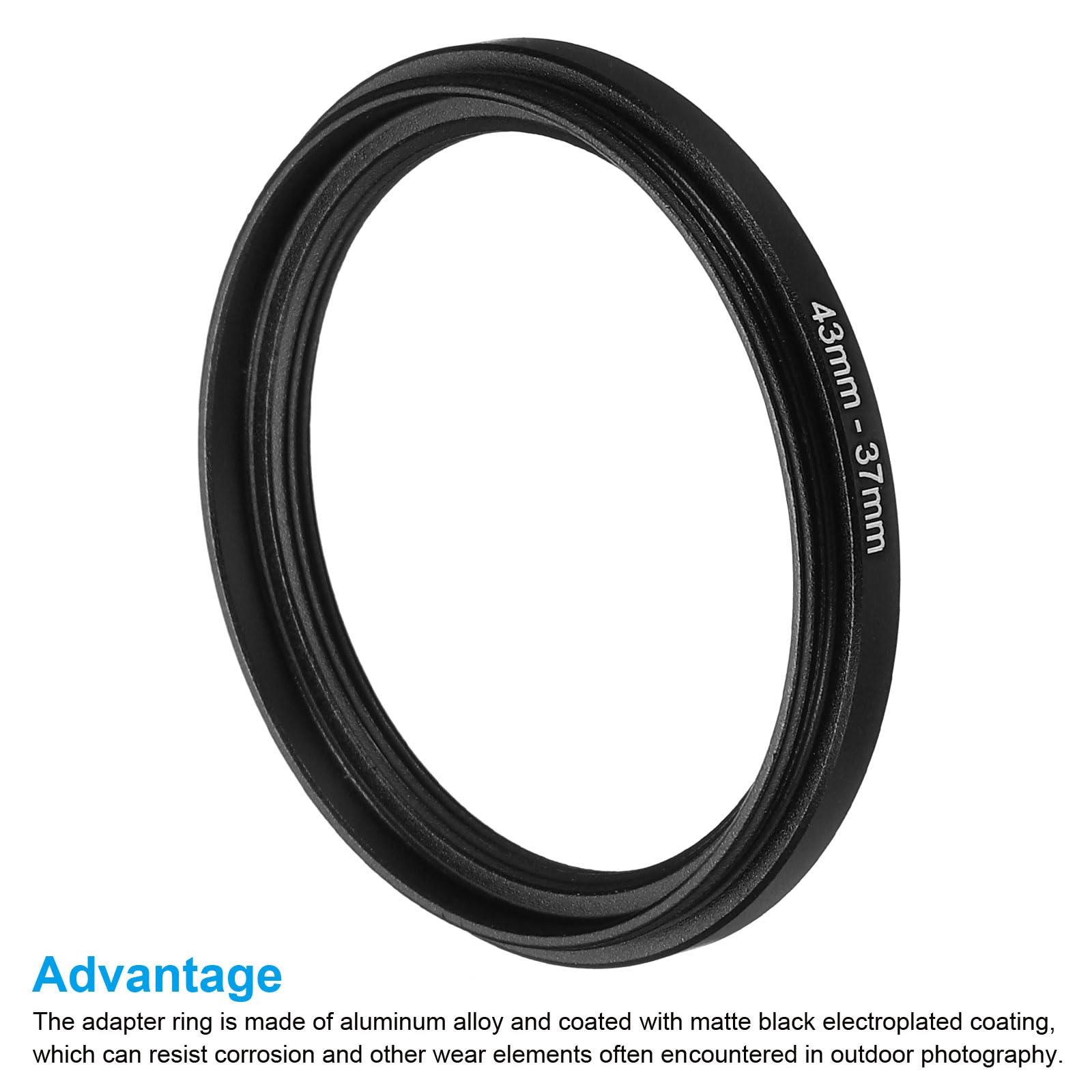 Produktbild von PATIKIL Step-Down-Ring 55mm-49mm – 2 Stück, Alu, Für