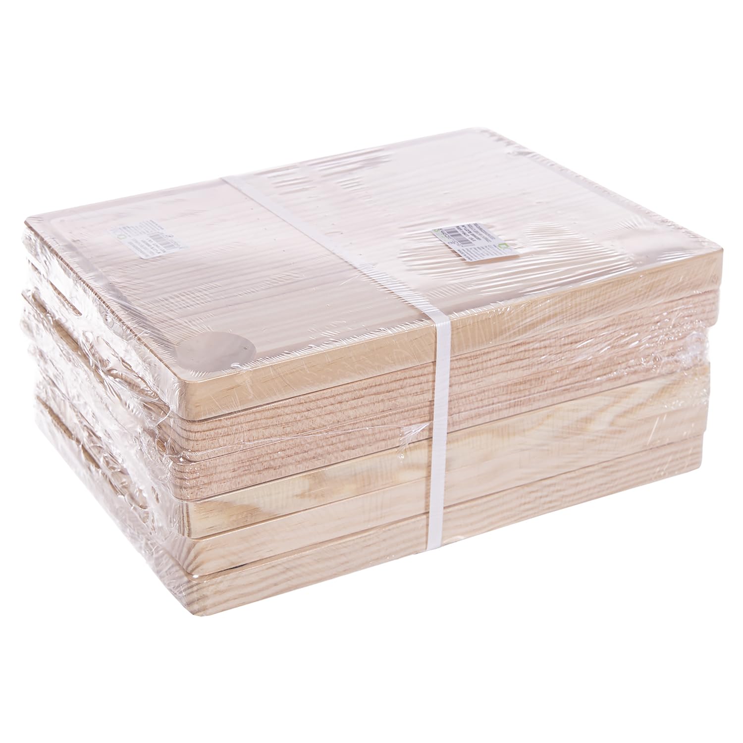 Tabla de Madera Cocina. Pack 6 Unidades 32x22cm. 2cm de Grosor. Tabla Carnes, Tabla de Cortar. Pescados, Verduras en Hostelería, Bar, Restaurantes, Hogar (32x22cm)