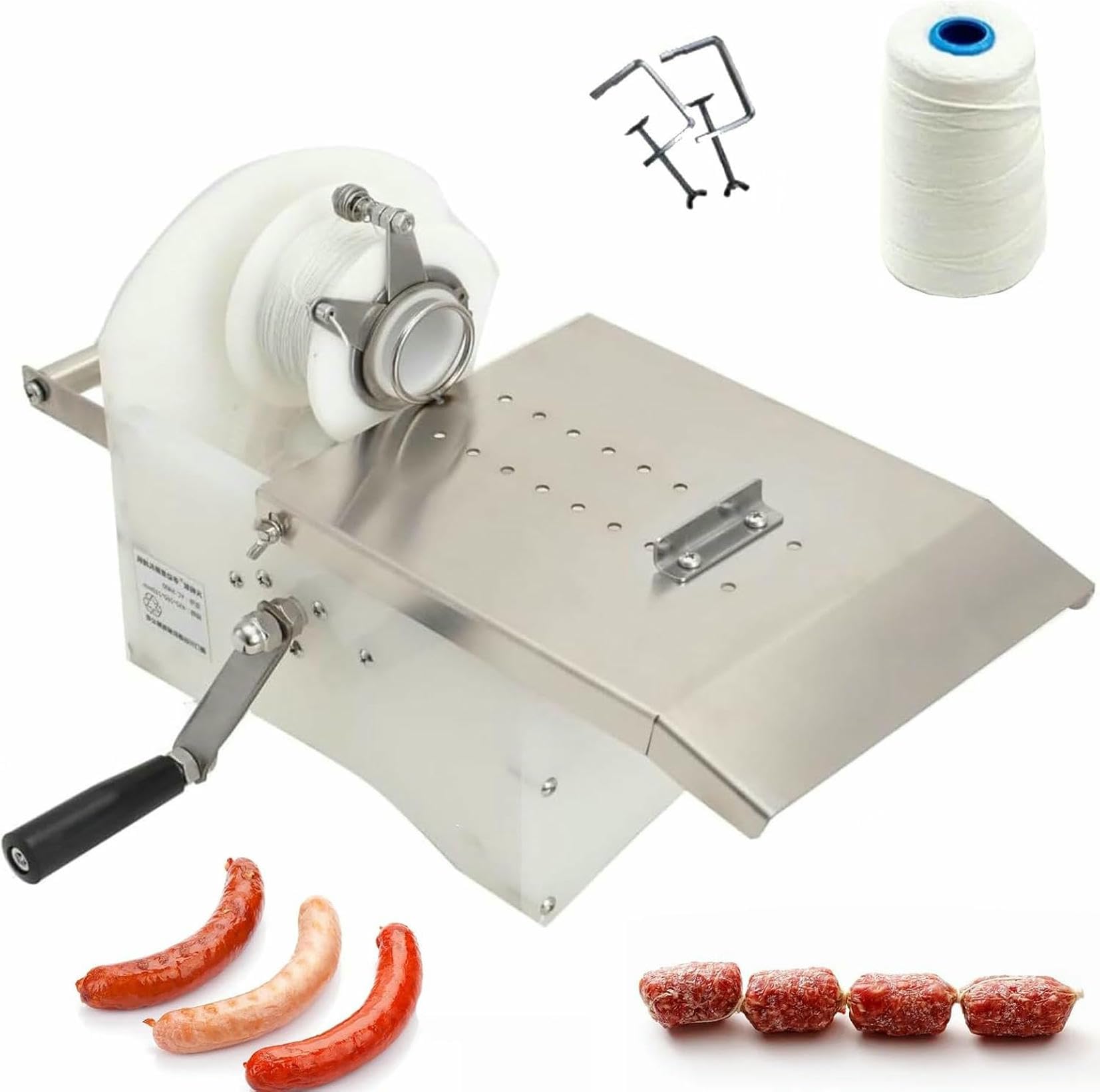 Machine de nouage de saucisse manuelle pour en finir avec le ficelage laborieux