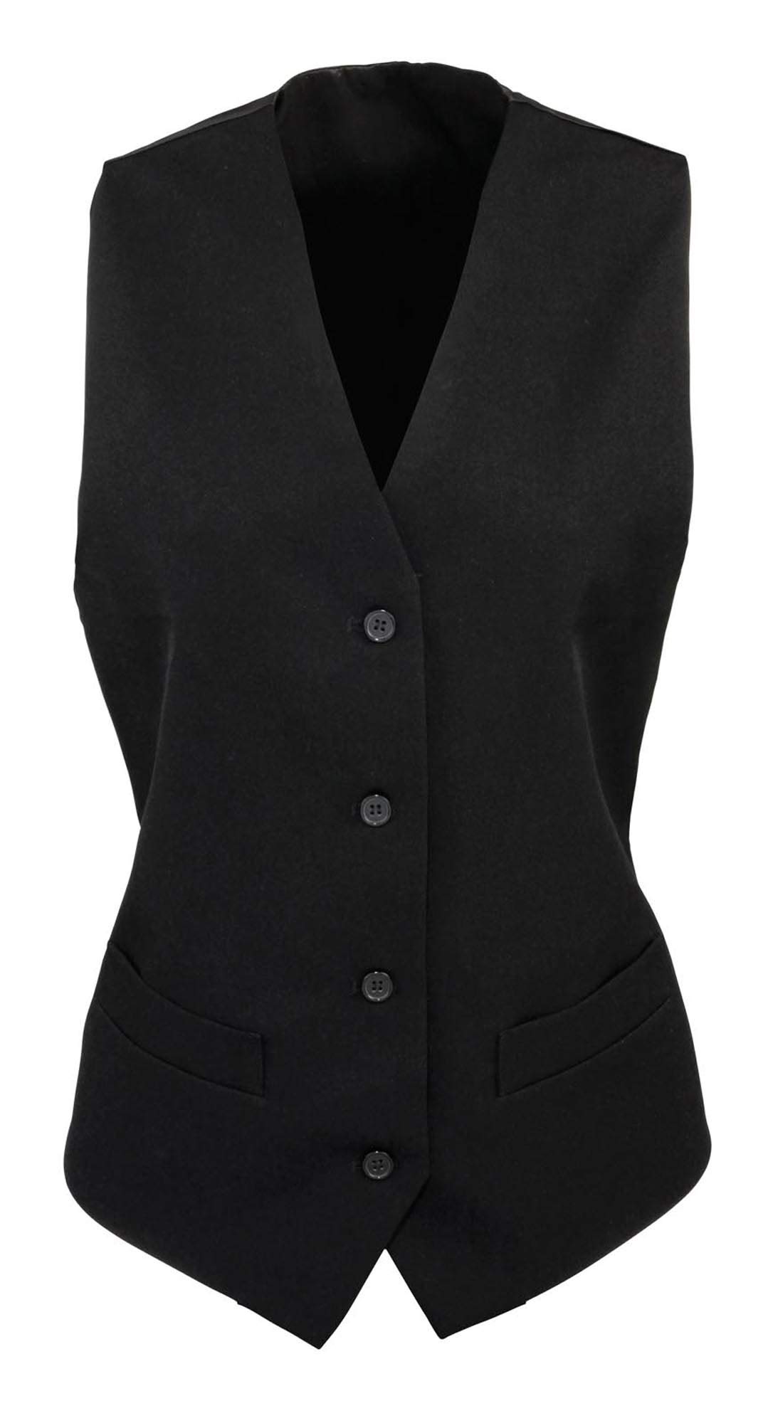 123tPremier PR623 Women's Lined Polyester Waistcoat Blank Plain