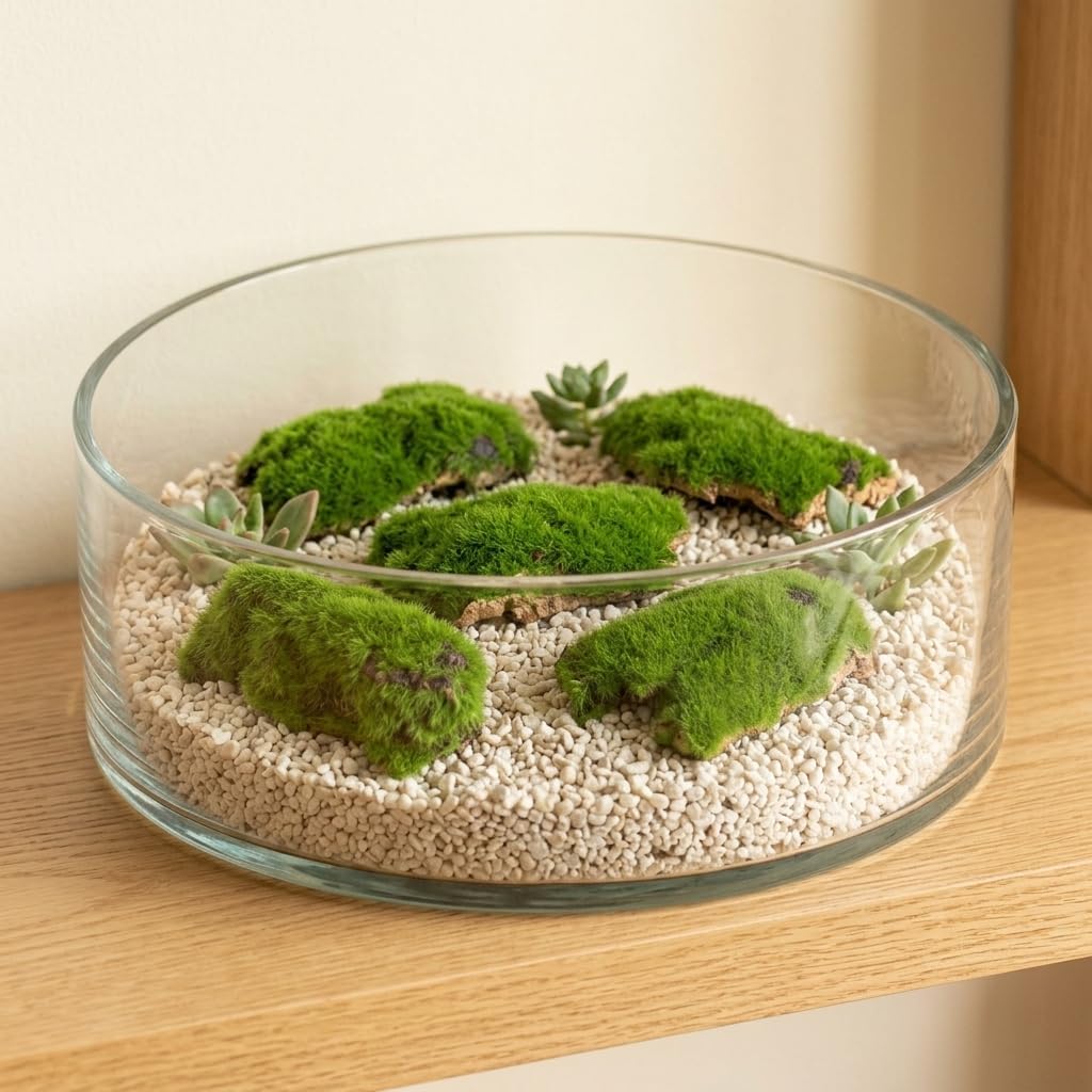 Green Artificial Moss Bark Floral Moss for Gardens Glass