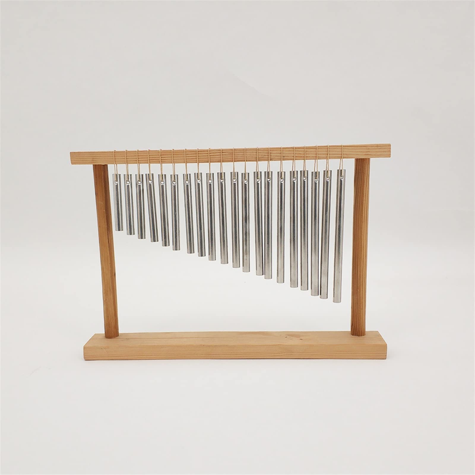 Percussão Musical 20 Sound Band Struttura In Legno Campanelli Eolici Campanelli Eolici D'argento Dorati Strumento A Percussione Con Prestazioni Del Raggio Sonoro Xilofoni (Color : Silver)