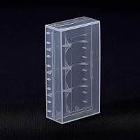 Vista 3 de Bettomshin 2 cajas de almacenamiento de batería 18650, 3 unidades transparentes