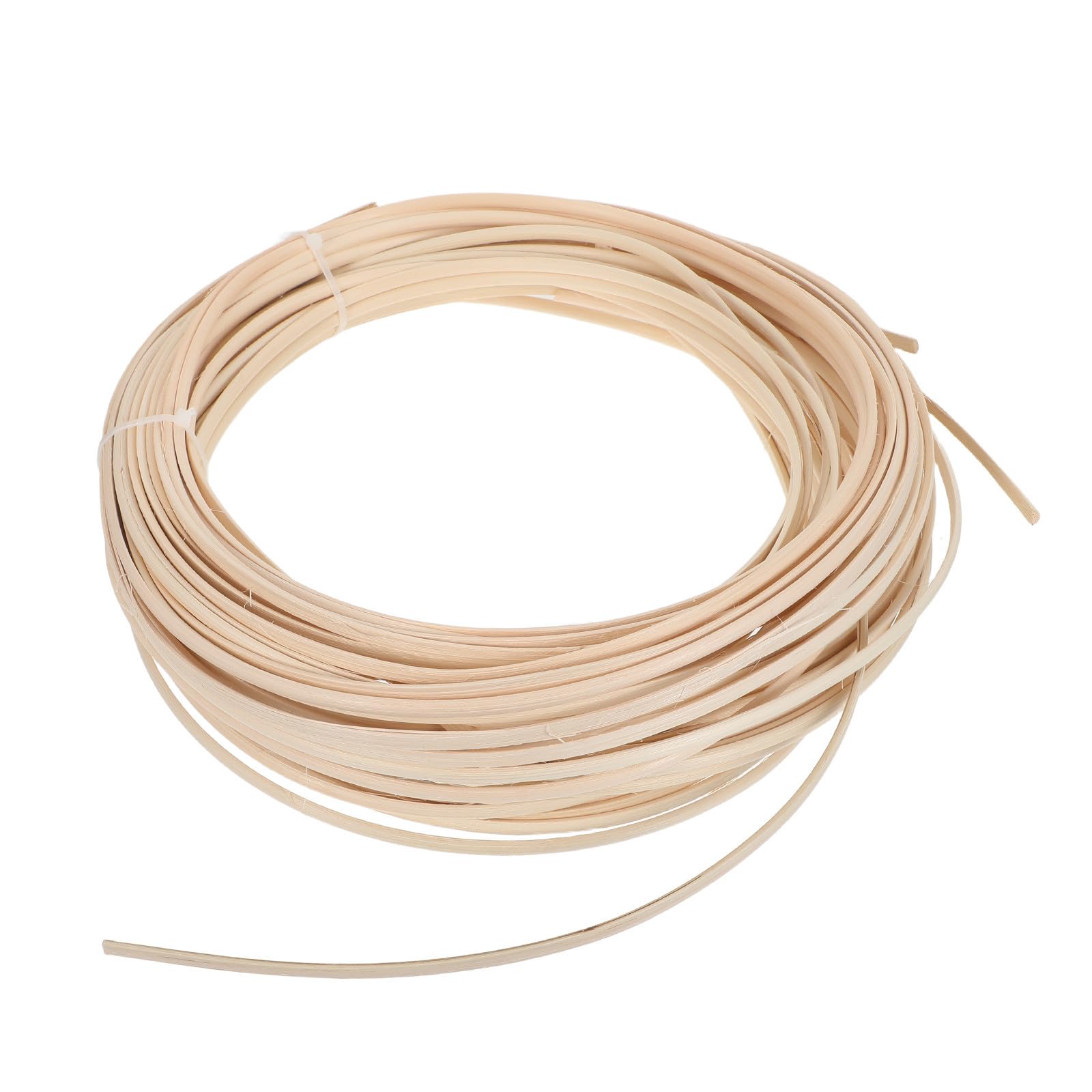 TOPBATHY 1 Roll Natural Rattan Cane Webbing 31m 6mm Width Half Round Rattan Spline Strips for Aromatherapy and Furniture Repair, Versatile Craft Usage with DIY Creativity Booster