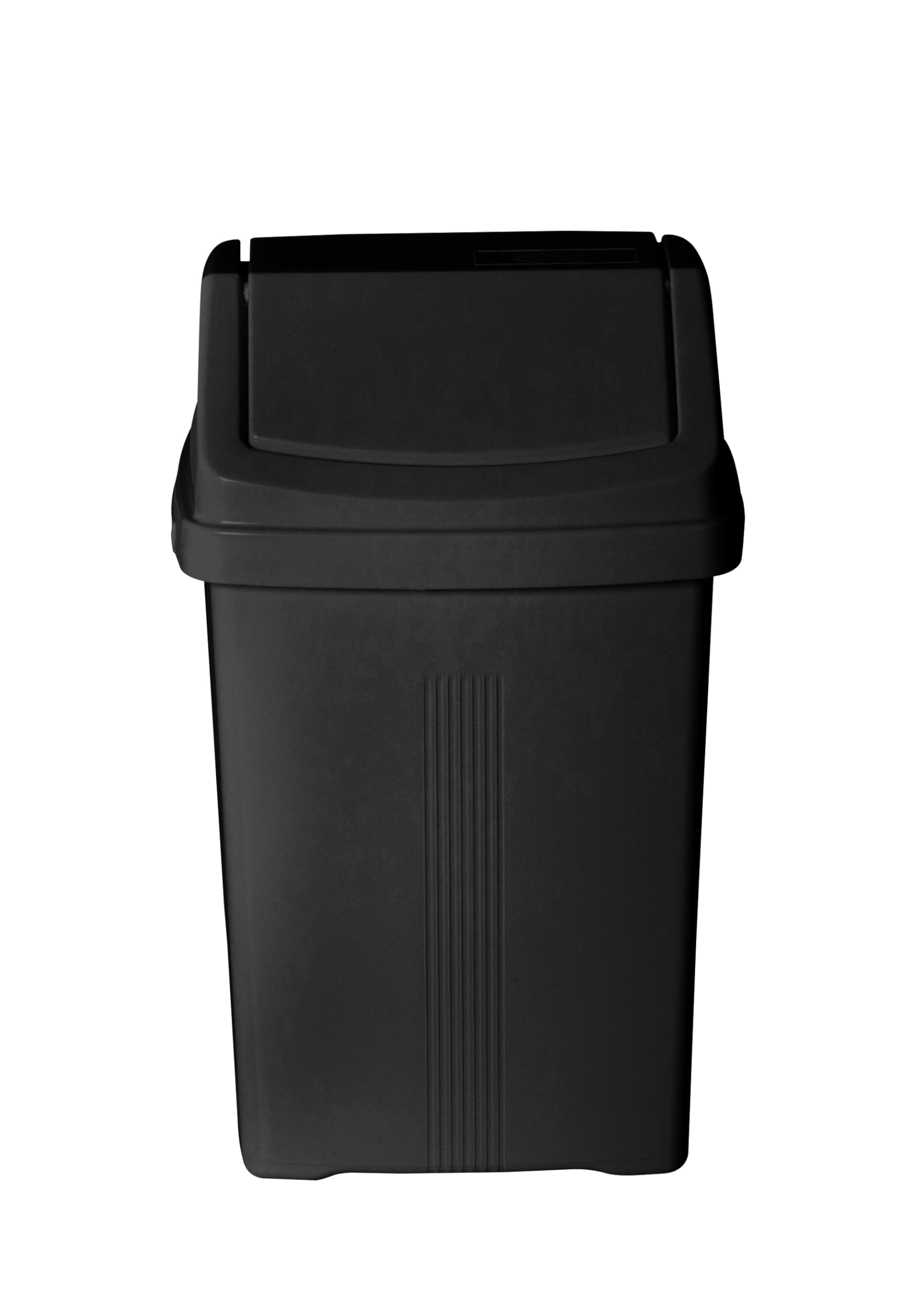 SKS Midnight Greyish 8L Swing Bin with Lid – Plastic Rubbish Bin for Bathroom, Bedroom, Kitchen & Office – Modern Space Saving Waste Bin for Home, Flats, Toilets, Beauty Rooms & Everyday Indoor Use