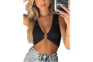 Sexy Plunge Crop Top: Unleash Your Inner Confidence