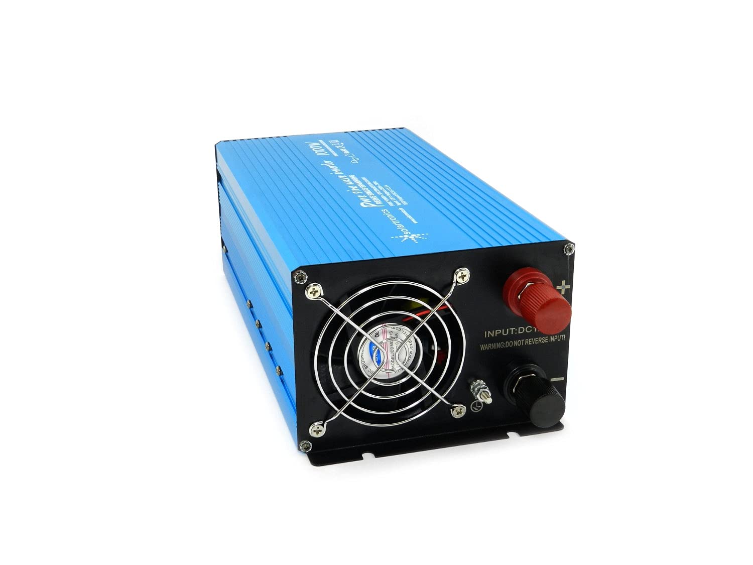 solartronics TS1000 przetwornica napięcia 12 V na 230 V, 1000 W, 2000 W, czysta sinusoida, niebieski falownik solarny gniazdo USB AC