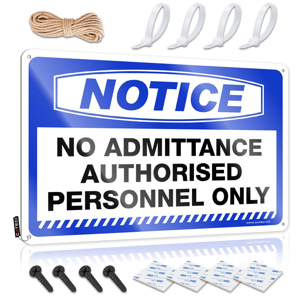 Fzfn Colour Cool Poster, Girly Bathroom Decor Ideas Notice No Admittance Authorised Personnel Only | Farmhouse Premises Decor(30X40cm)