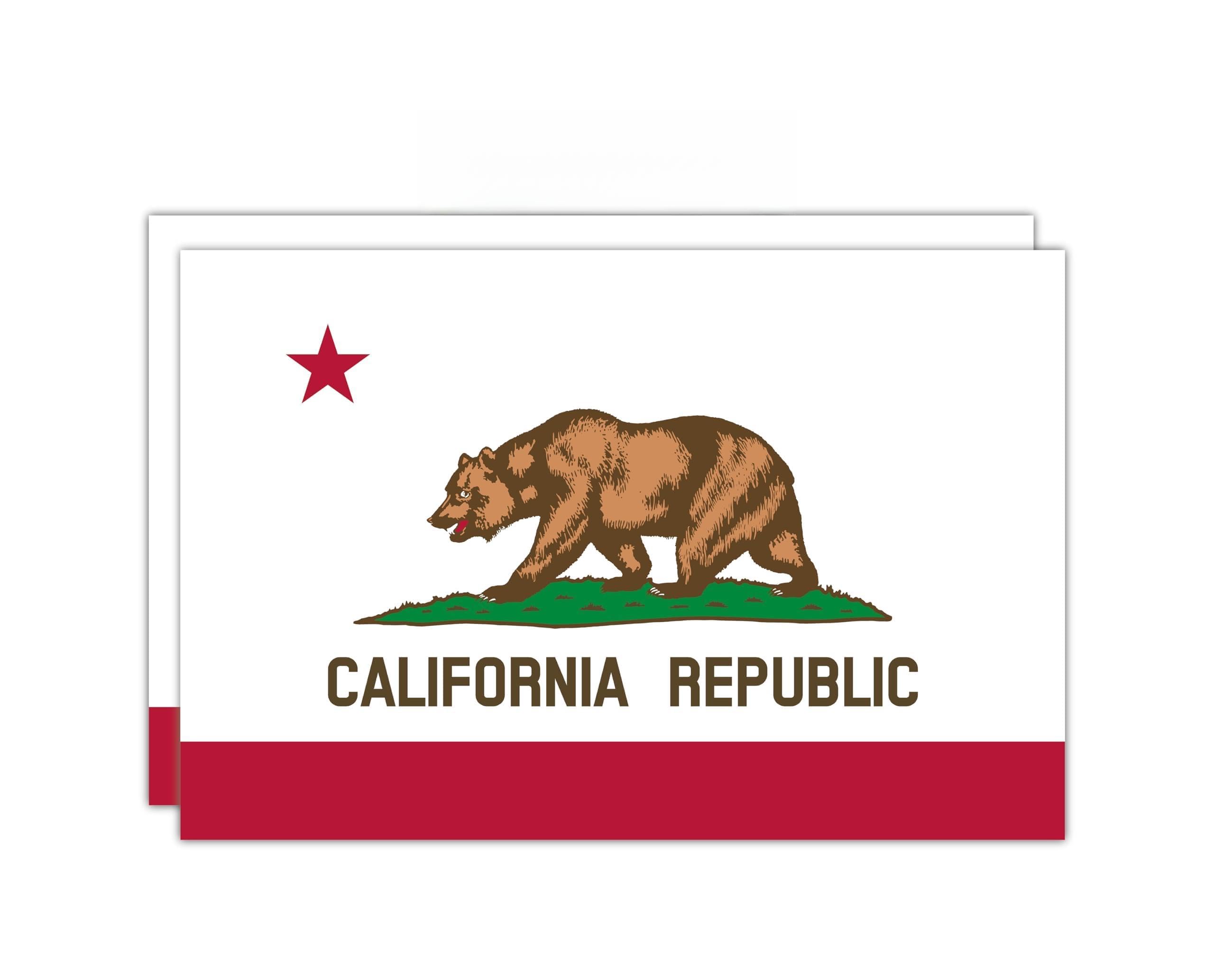 California Republic Flag Sticker Cali Bear Vinyl Sticker for Car, Truck, and Van – Removable Indoor and Outdoor Use for Laptop – Waterproof Decal for Laptop and Watercooler – Imp 117