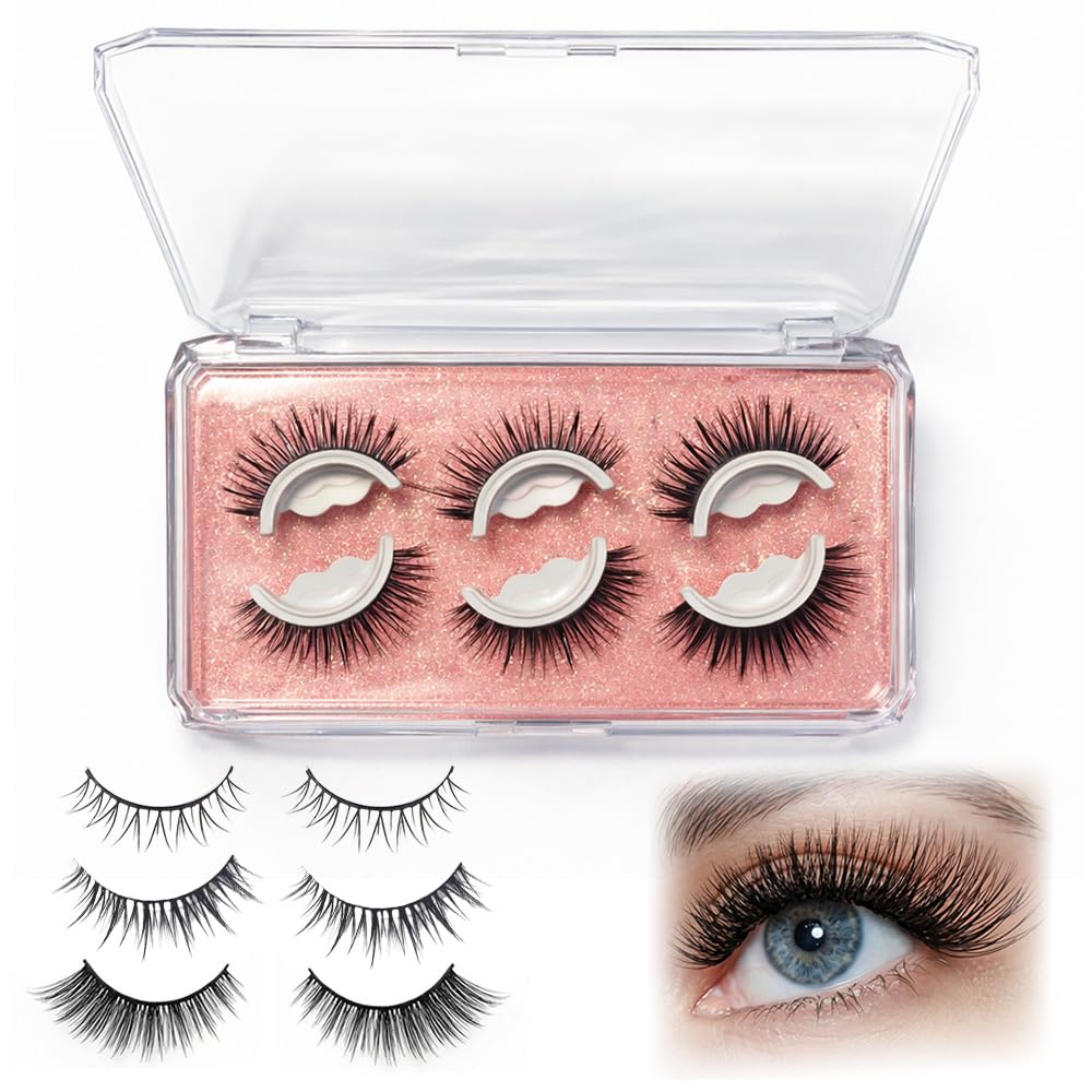 Reusable Self-Adhesive False Eyelashes 3D Lashes (1# Mixed) Reusable Self-Adhesive False Eyelashes 3D Lashes (1# Mixed)