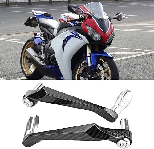 Miniatura 6 de KIMISS Universal 78 in 22mm CNC aluminio manillar freno embrague palanca de mano protector para motocicleta, motocicleta, scooters, coches