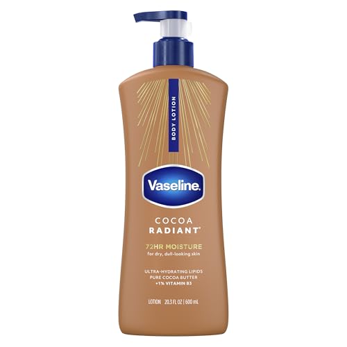 Vaseline Intensive Care Body Lotion Cocoa Radiant for Dry Skin Lotion Made with Ultra-Hydrating...