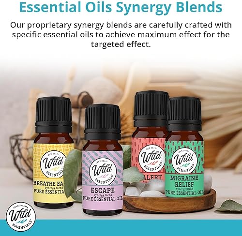Miniatura 4 de Wild Essentials - Mezcla de sinergia de aceite esencial 100% puro, 0.3 fl oz, grado premium, uso para ayudar a calmar los antojos de la manera