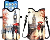 Vista 79 de Tainada Funda de neopreno para teléfono para hombres y mujeres con correa cruzada/cordón para el cuello para iPhone 17/16/15 Pro Max, Air, 16/15