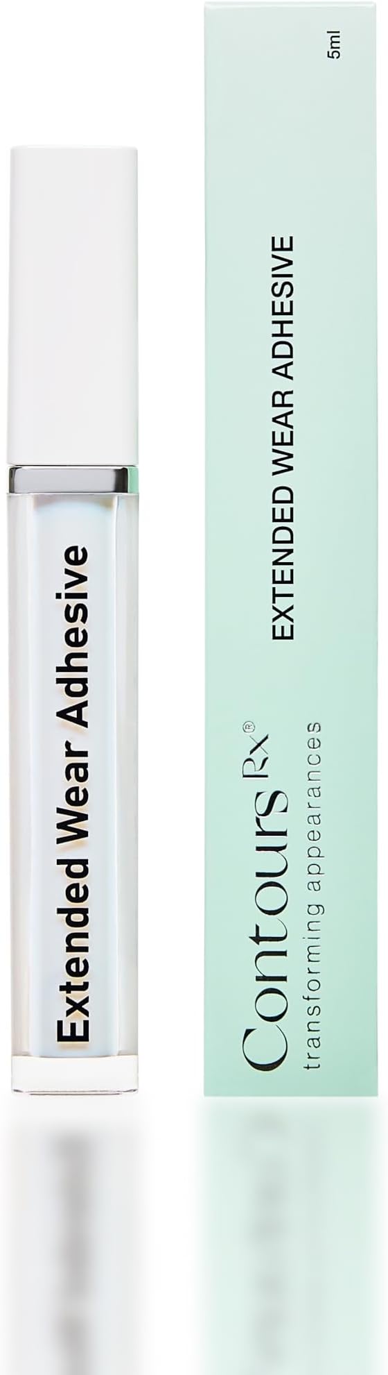 Contours Rx Extended Wear Lash Adhesive - Eyelash Bond & Extended Wear Adhesive for our Lids by Design Correcting Strips - Long Lasting Seal and Bond -Allergy-Free, Smudge-Free & Non-Damaging (5ml)