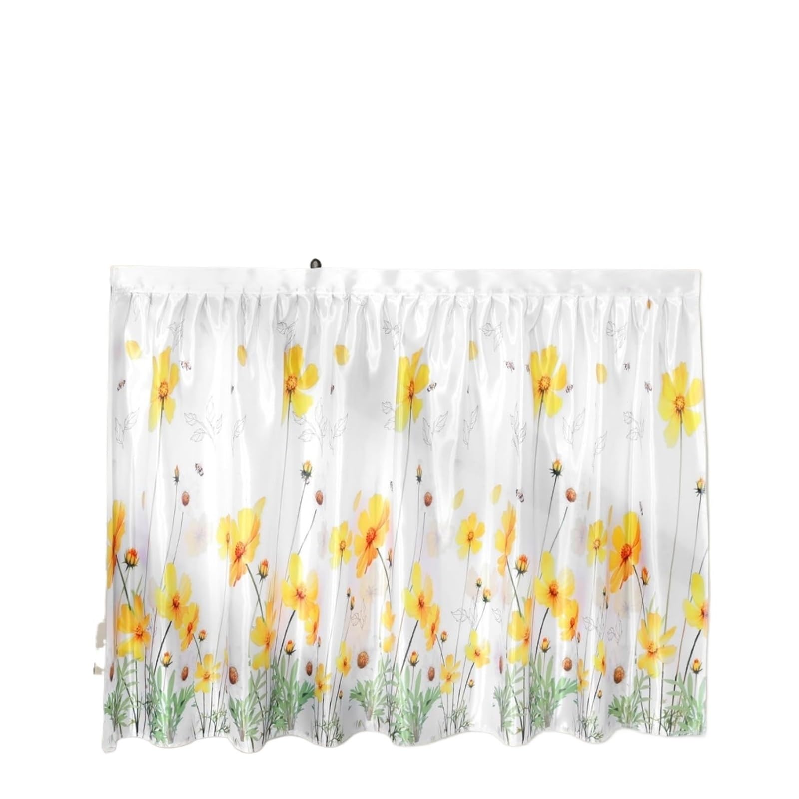 Rideau de placard au motif fleurs bleues pour décor de ferme et campagne