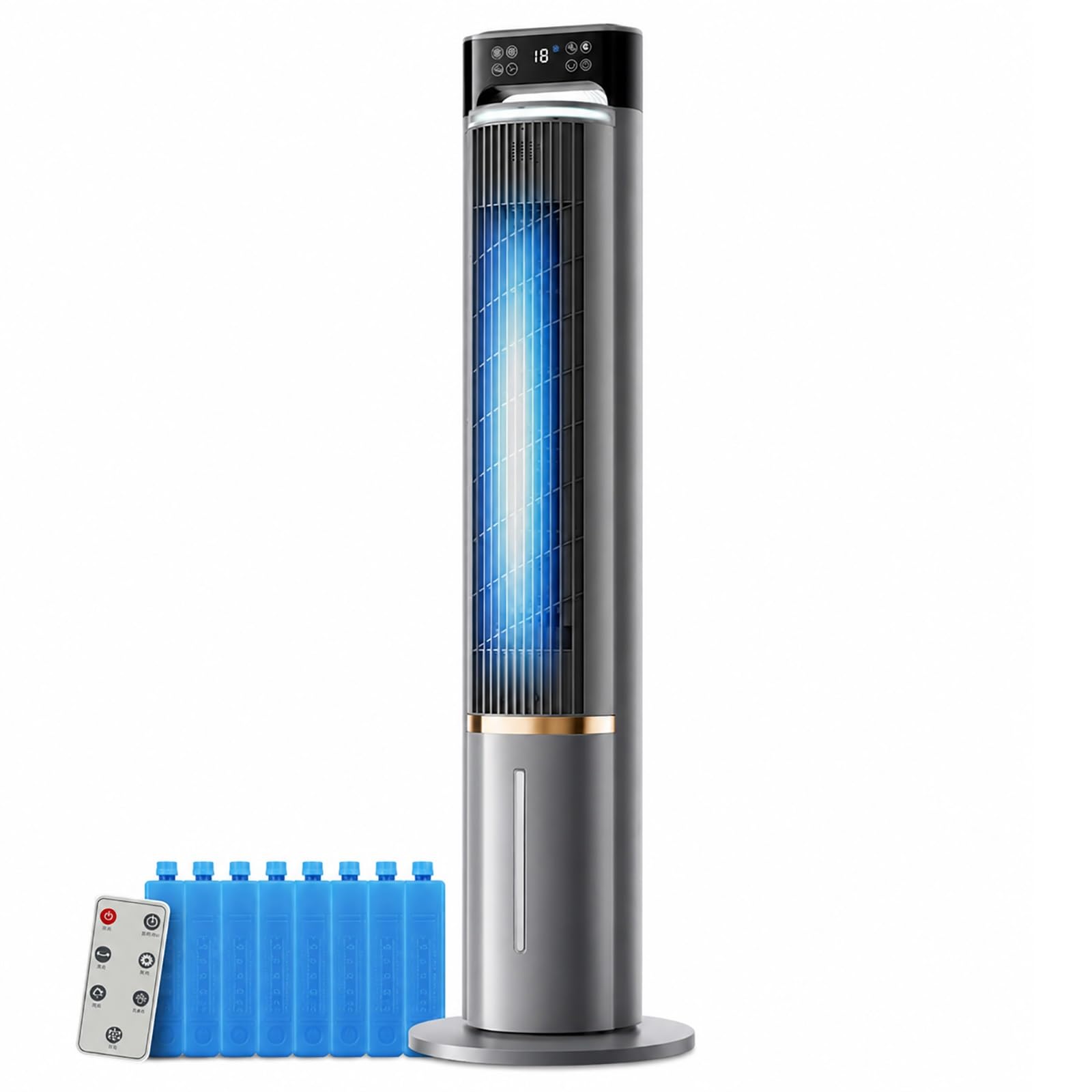 Evaporative Cooler, Water Tank, Portable Swamp Cooler with 12h Timer, Suit for Bedroom, Room, Office
