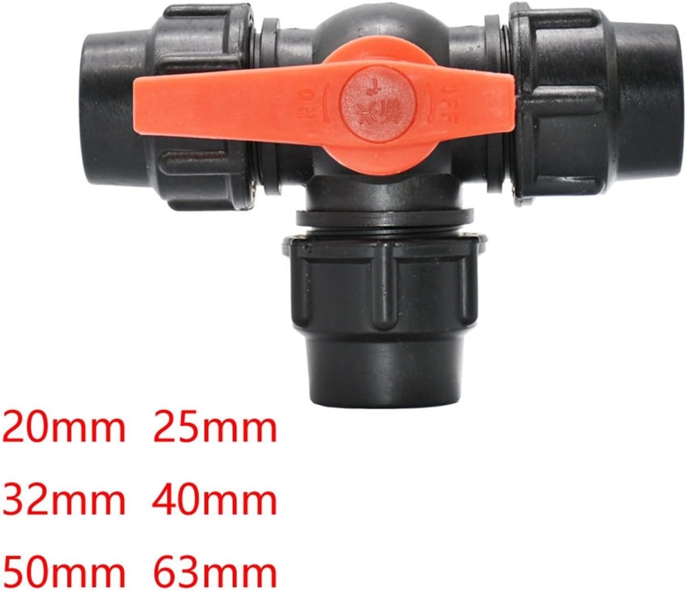 20/25/32/40 PVC PE Tube Tap Water Splitter Tee Elbow End Plug Plastic Quick Valve Garden Agriculture Irrigation(Elbow,40MM)