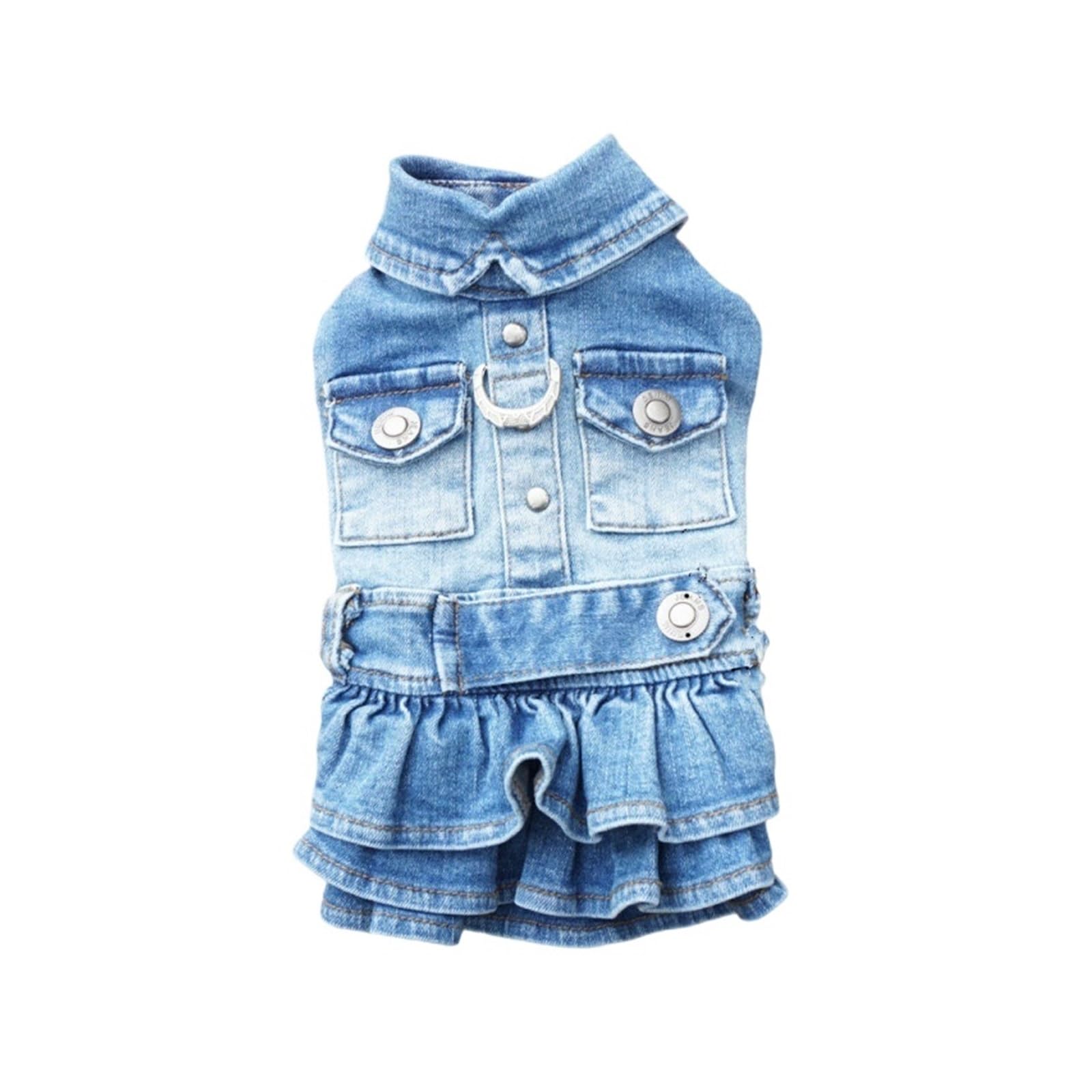 Vêtements d'hiver pour chiens avec robe en jean XL chaude