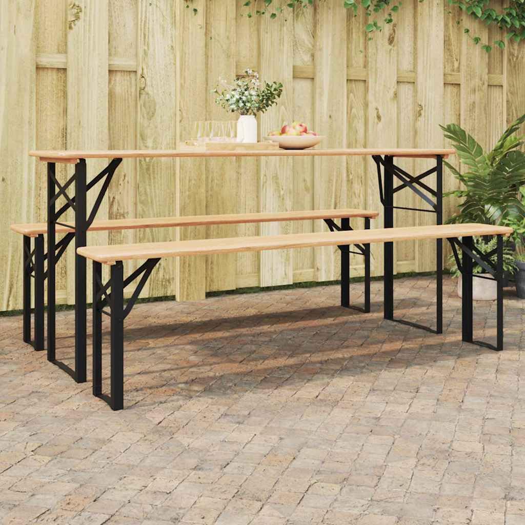 Pieds de table à bière en acier noir au design moderne et finition époxy
