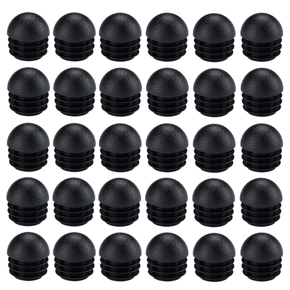 Redondo para silla de mesa, patas redondas, tapones para tubos redondos para sillas, terminales redondos, para muebles, tapones, terminales redondos, para reemplazo de patas y sillas con 30 unidades