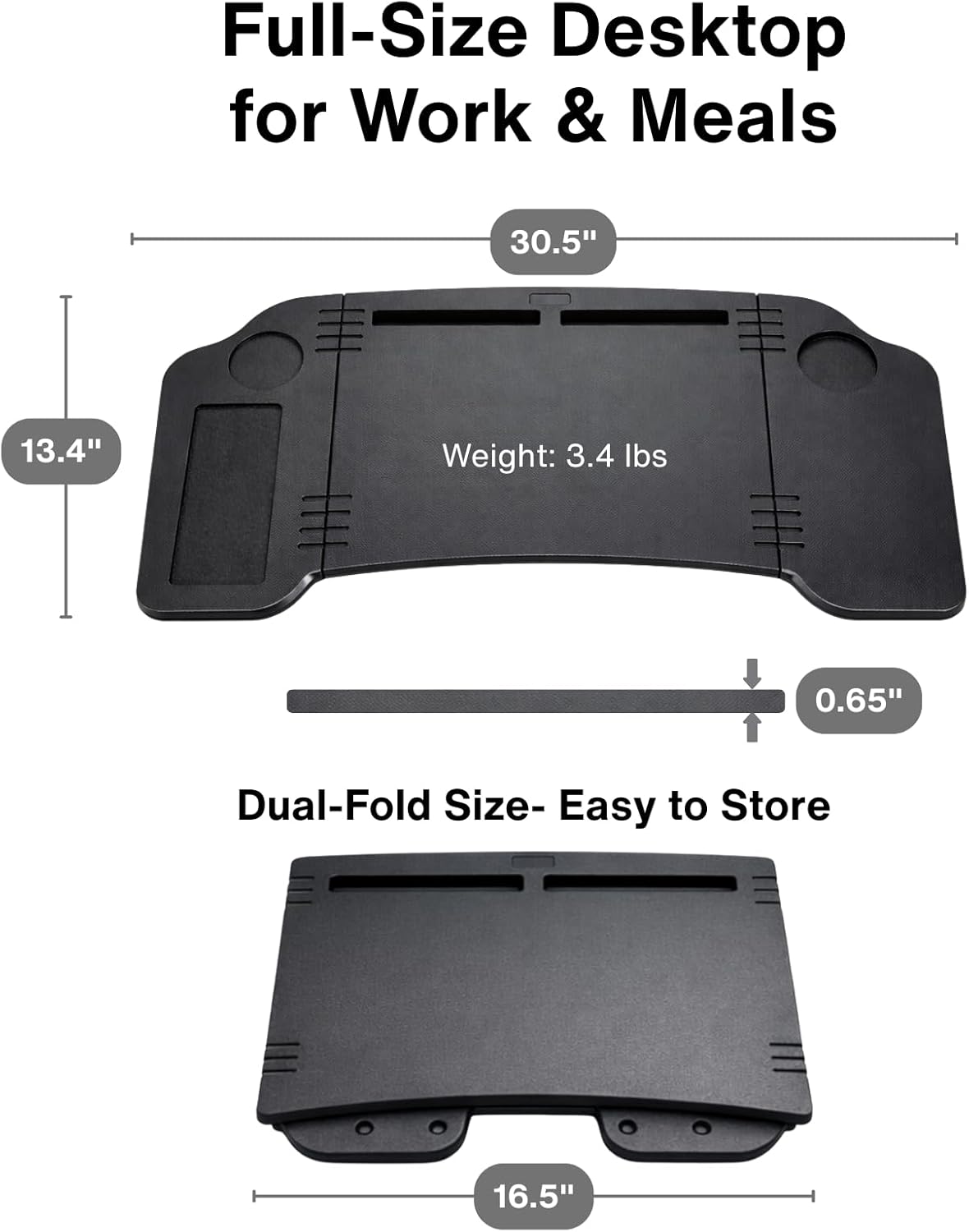 Tesla Car Desk for Model 3 & Model Y – Foldable Passenger Seat Laptop Table for Parked Use, Light Work, Travel & Car Camping