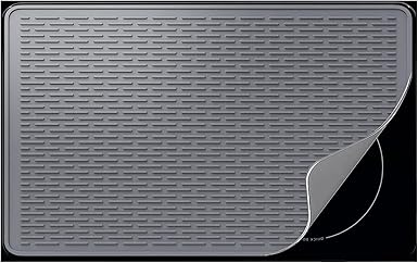 Stove Top Cover for Electric Stove - Silicone Stove Mat for Glass Top, Glass Cooktop Protector, XL Dish Drying Mats For Kitchen,Oven Covers for Electric Stove (Gray,36 x 21)