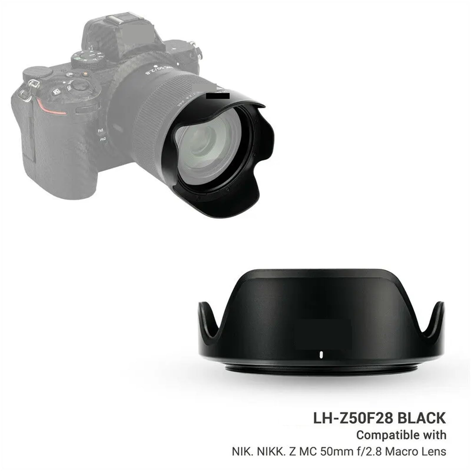 Amazon | リバーシブルレンズフード、花びら用、for ニコン用、for